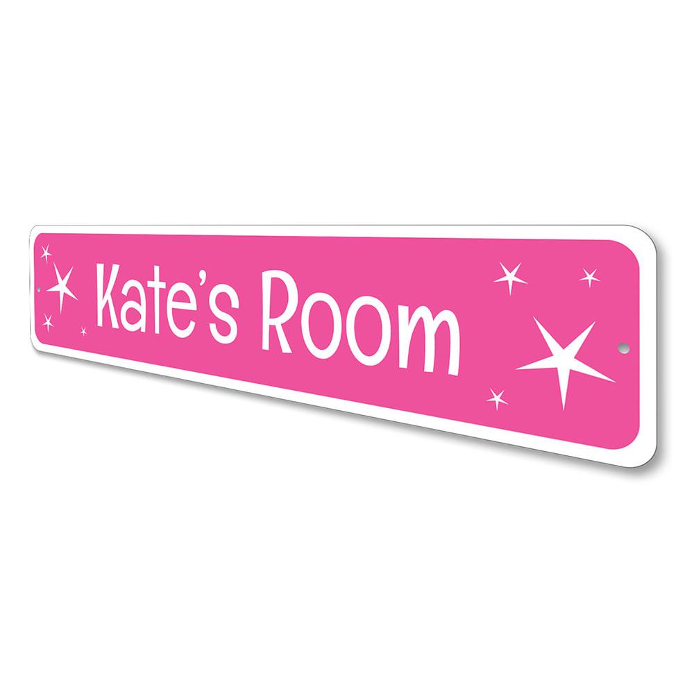 A beautiful Pink Twinkle Sign made of high-quality aluminum, featuring a whimsical design perfect for children's rooms.