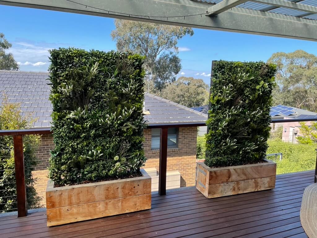 Platinum Garden of Eden Artificial Vertical Garden showcasing lush, realistic foliage on a sturdy metal backing, perfect for indoor and outdoor decor.