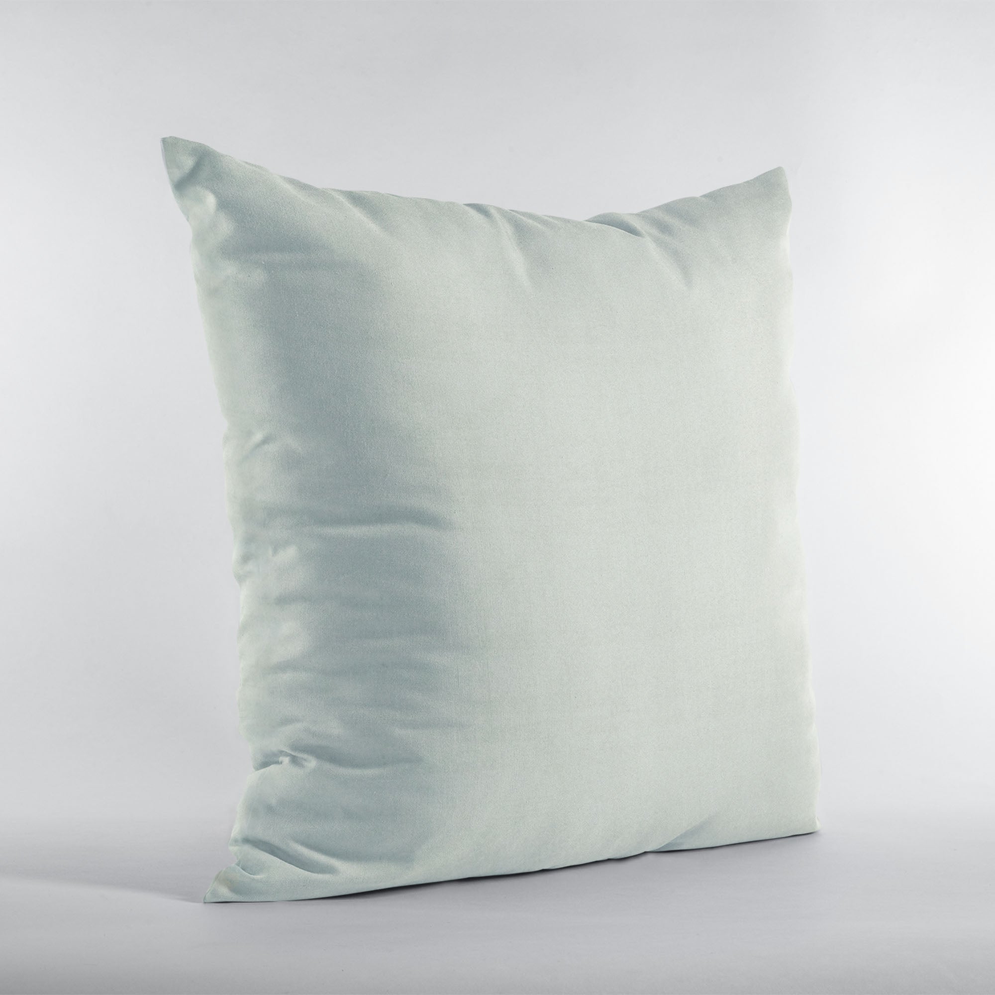 Plutus Baby Blue Solid Shiny Velvet Luxury Throw Pillow showcasing its elegant design and soft texture, perfect for home decor.