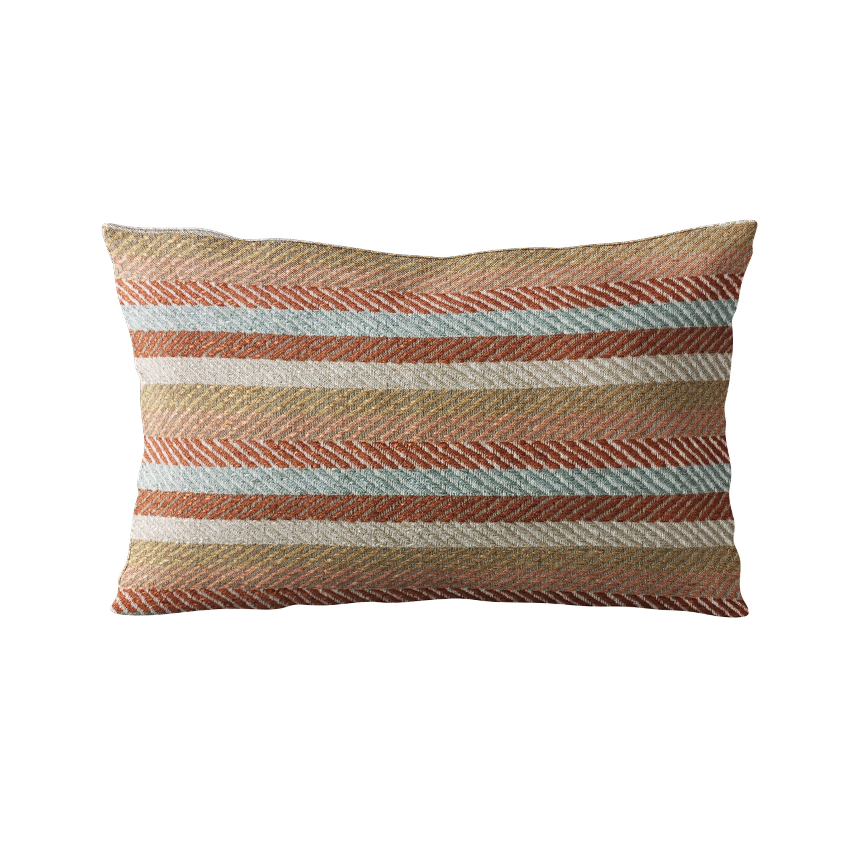 Plutus Brown Tracks Stripe Luxury Throw Pillow featuring a stylish stripe pattern in rich brown tones, handmade with high-quality materials.