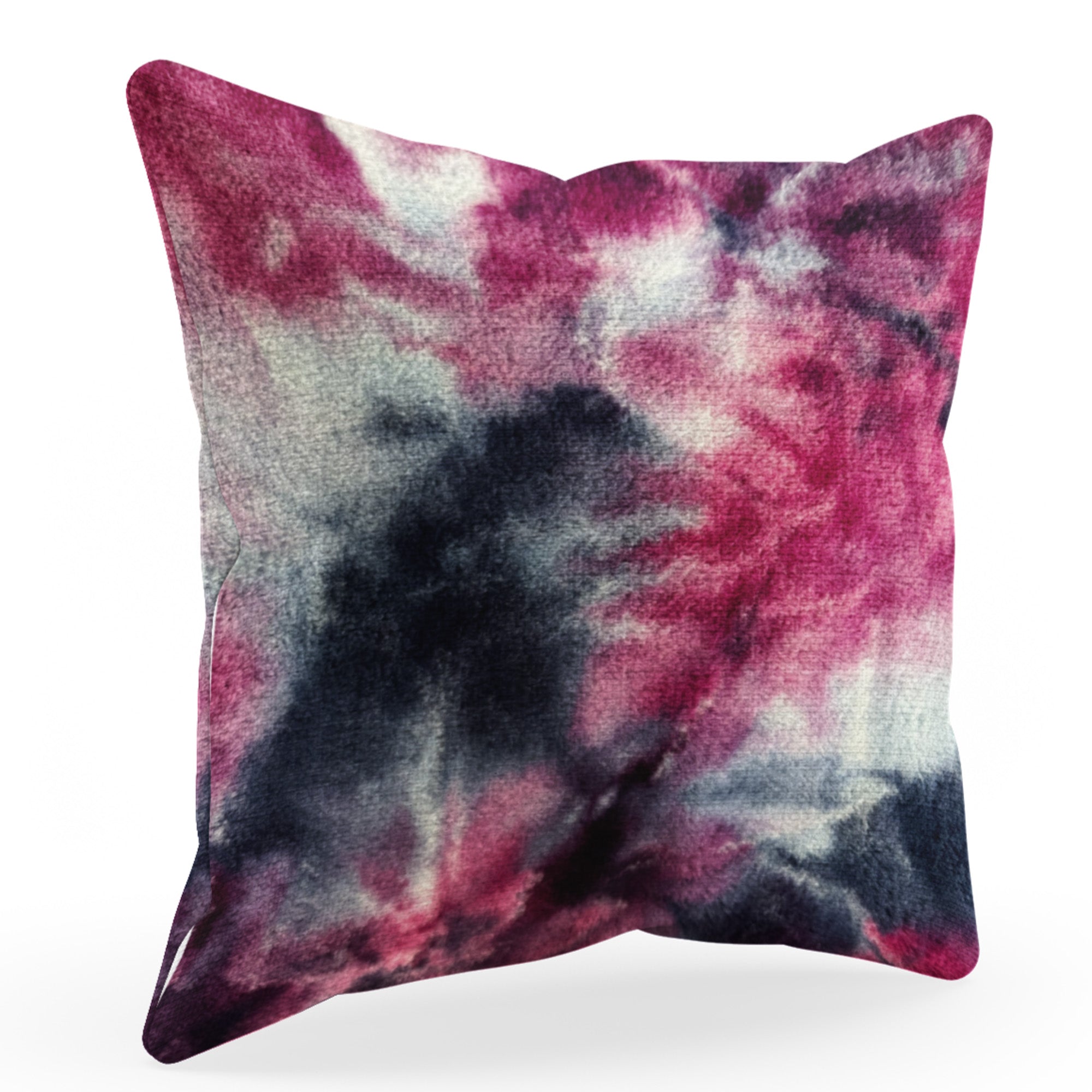 Plutus Fuchsia Purple Faux Fur Luxury Throw Pillow showcasing vibrant color and plush texture, perfect for home decor.