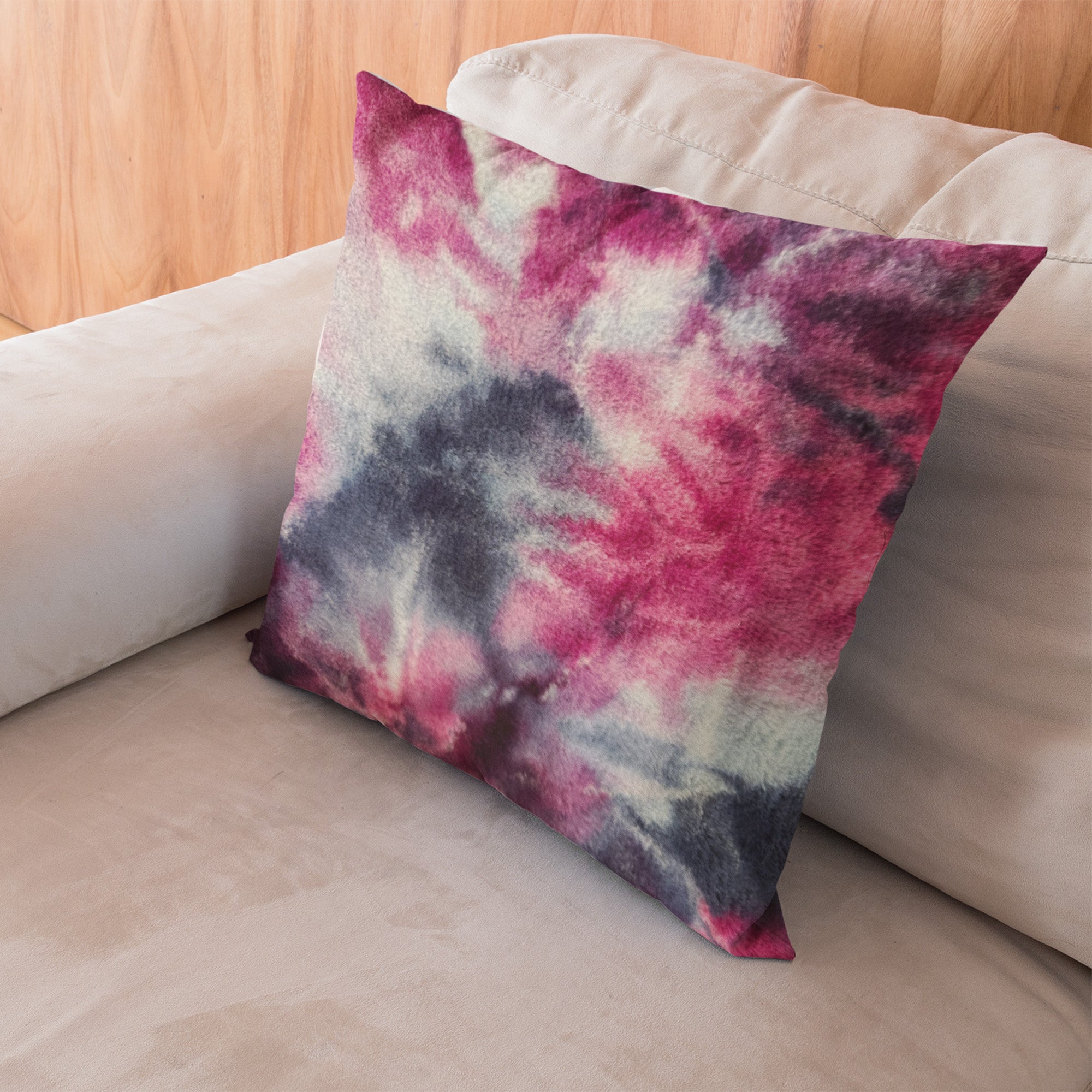 Plutus Fuchsia Purple Faux Fur Luxury Throw Pillow showcasing vibrant color and plush texture, perfect for home decor.