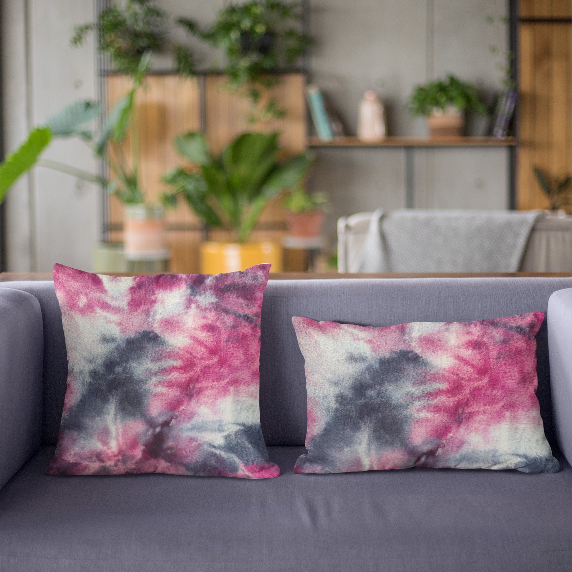 Plutus Fuchsia Purple Faux Fur Luxury Throw Pillow showcasing vibrant color and plush texture, perfect for home decor.