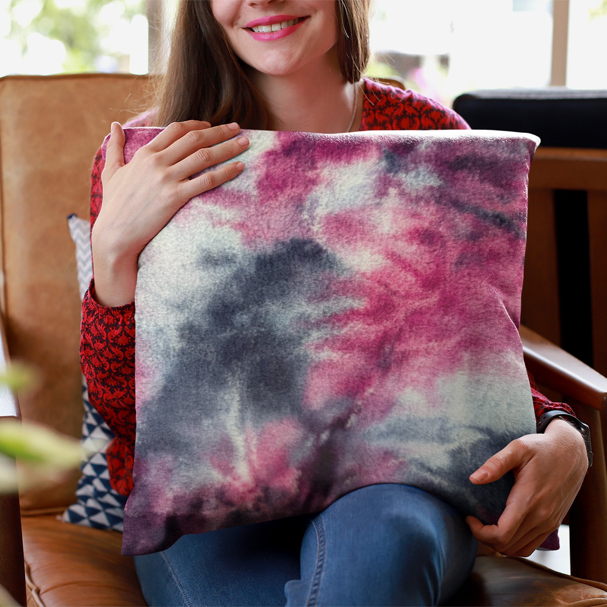 Plutus Fuchsia Purple Faux Fur Luxury Throw Pillow showcasing vibrant color and plush texture, perfect for home decor.