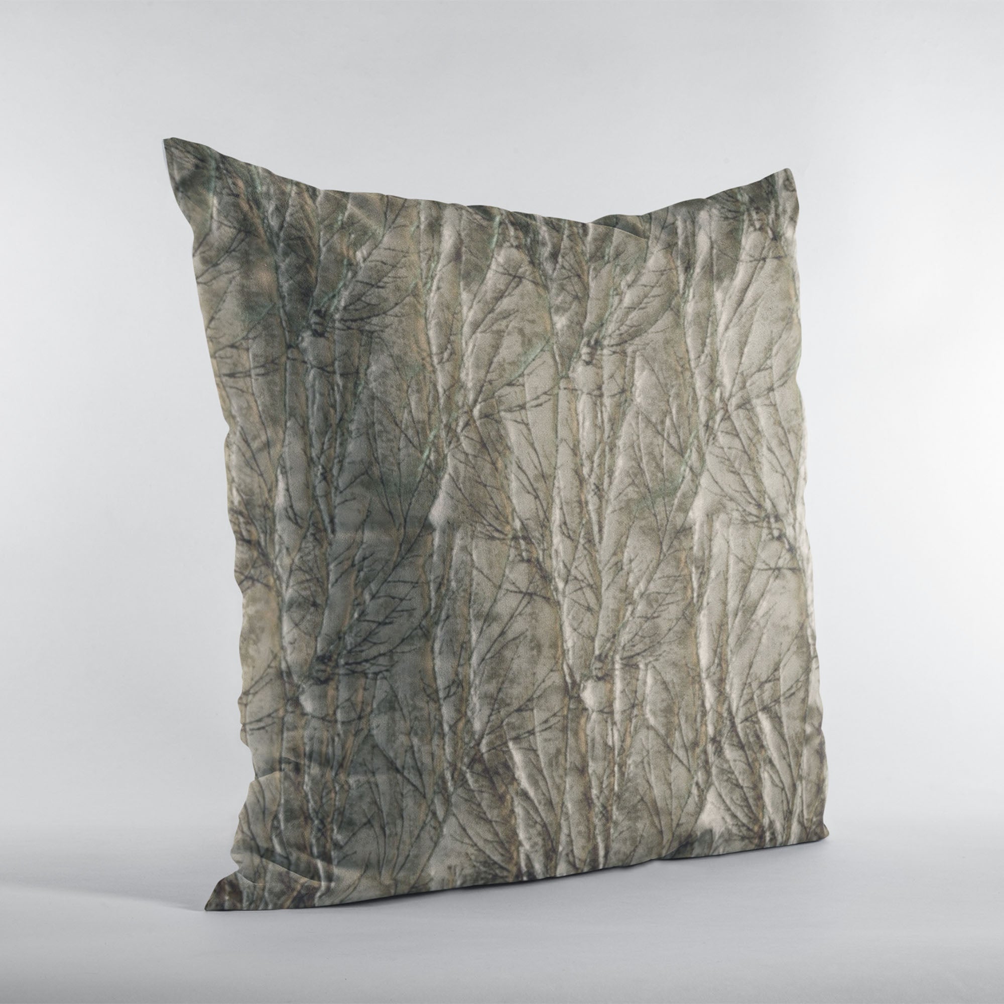 Plutus Gunmetal Yarns Luxury Throw featuring a shiny twig pattern, showcasing its elegant design and plush texture.