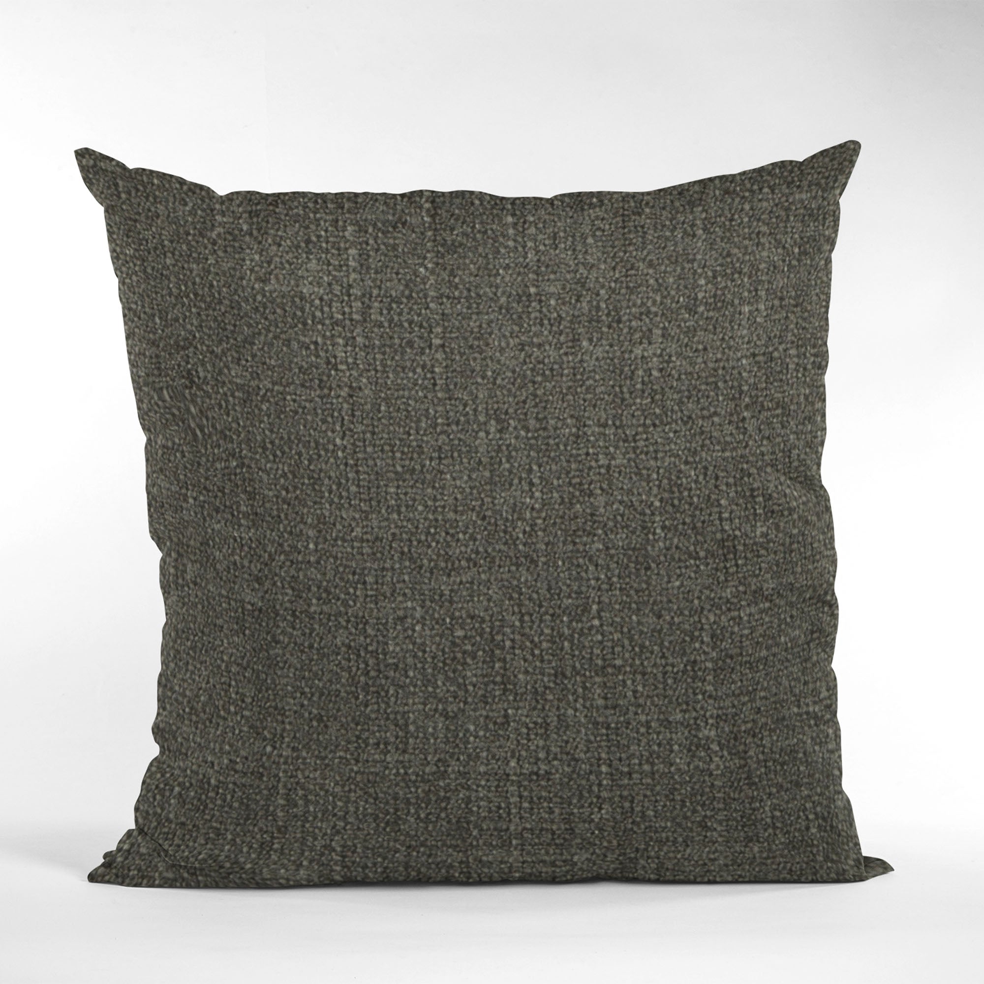 Plutus Mascara Wall Textured Solid Luxury Throw Pillow showcasing its elegant design and rich color.