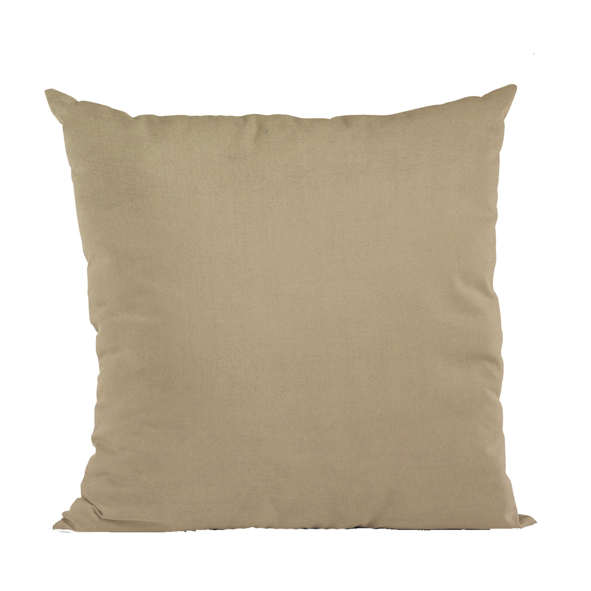 Plutus Sand Solid Shiny Velvet Luxury Throw Pillow showcasing its luxurious shiny velvet texture and elegant sand color.