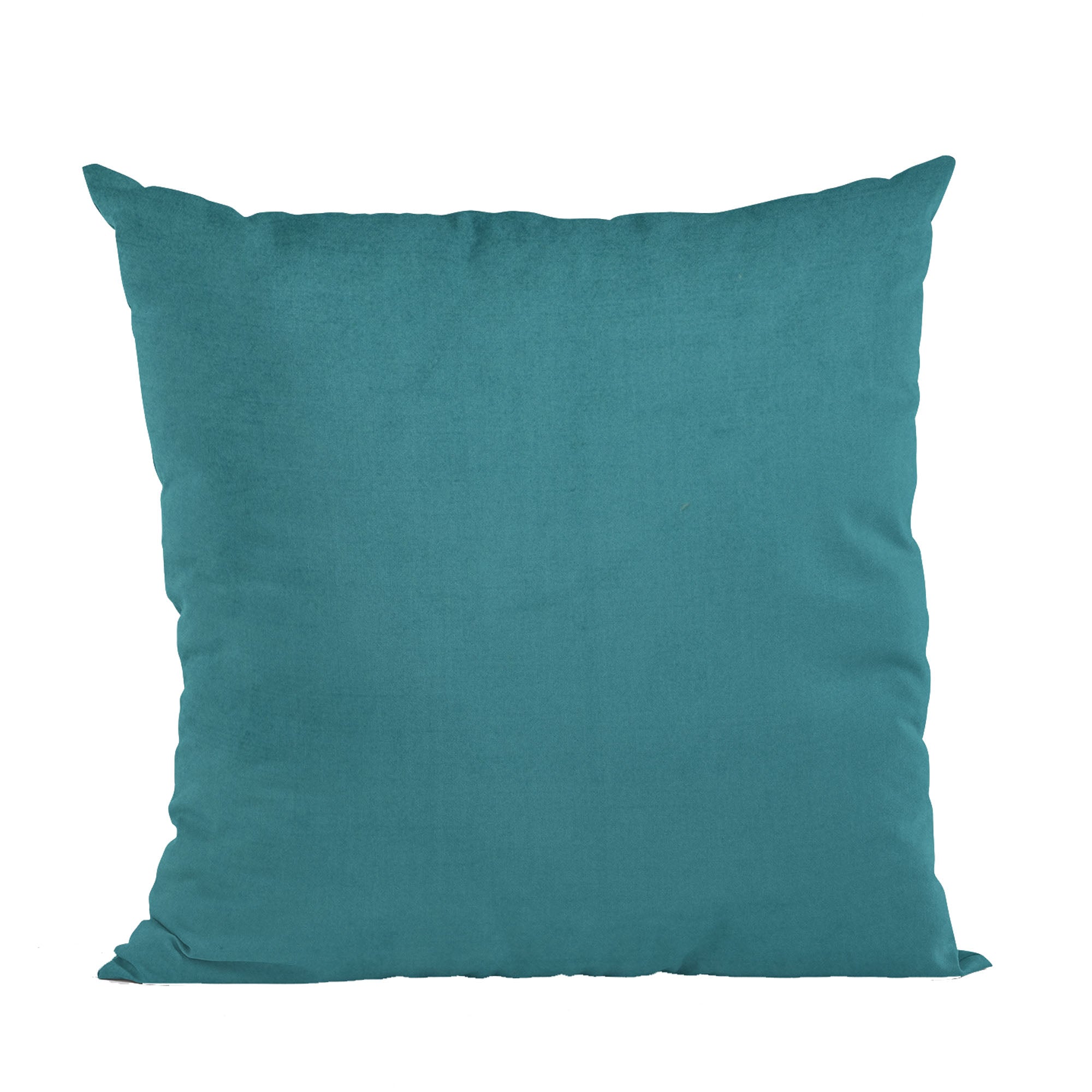 Plutus Sky Blue Solid Shiny Velvet Luxury Throw Pillow showcasing its elegant shiny texture and vibrant color, perfect for home decor.