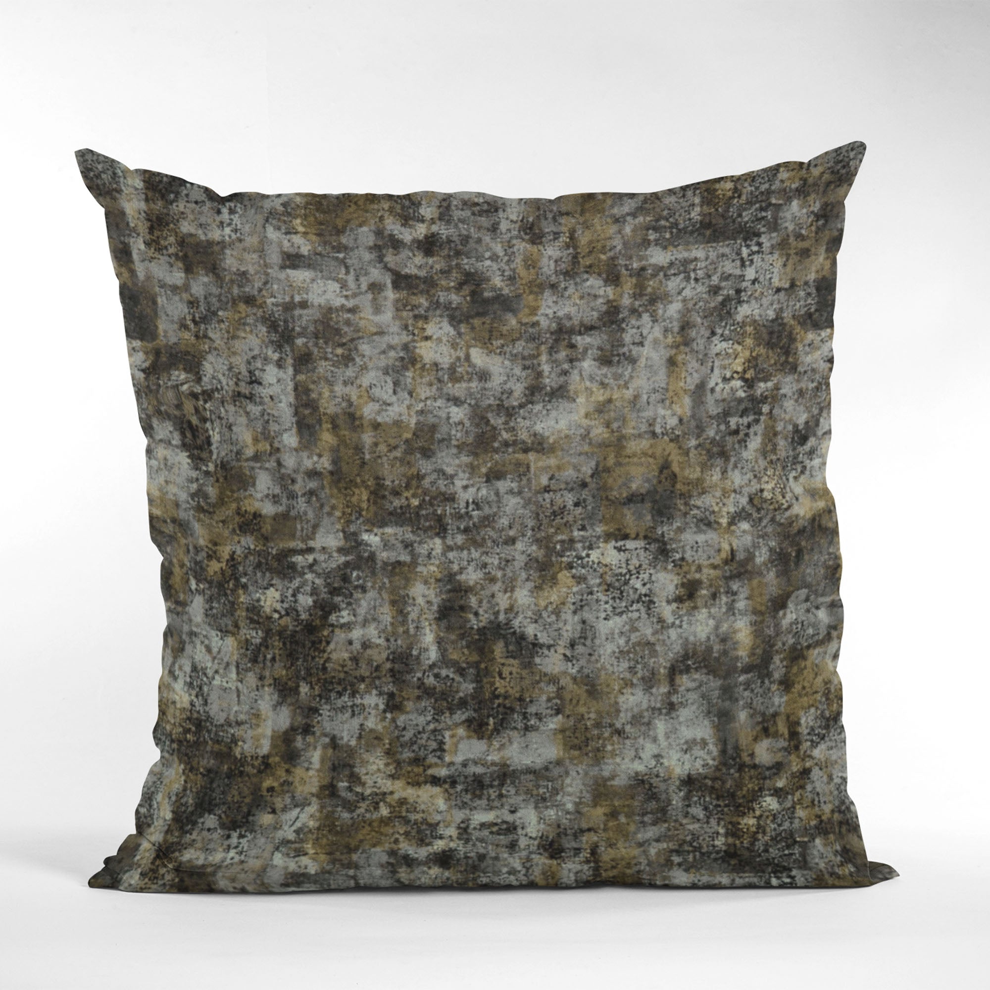 Plutus Twilight Hidden Island Velvet Throw Pillow with luxurious foil printing, showcasing a twilight color and elegant design.