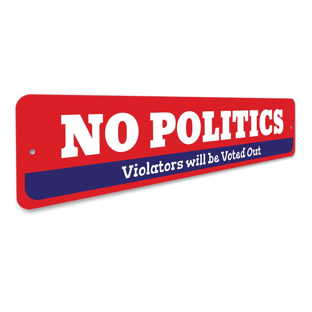 Customizable Politics Sign made from durable aluminum, showcasing patriotic designs for political enthusiasts.