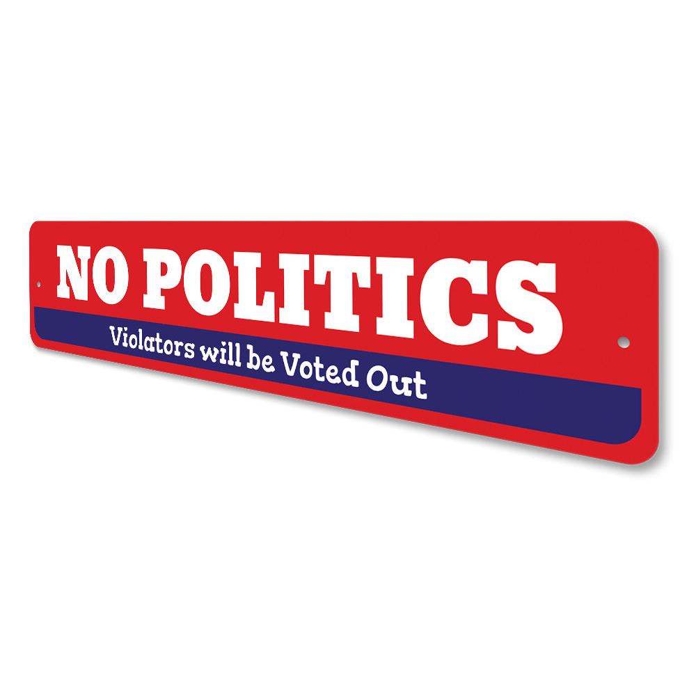 Customizable Politics Sign made from durable aluminum, showcasing patriotic designs for political enthusiasts.