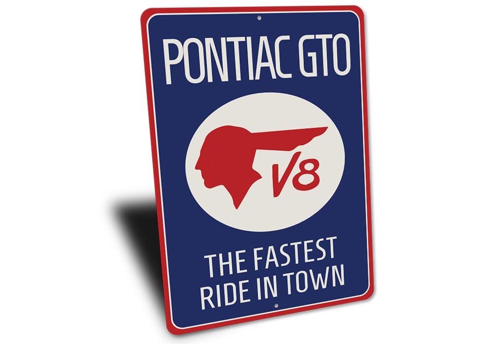 Pontiac GTO V8 sign.