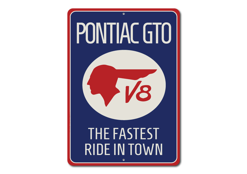 "Pontiac GTO V8 Sign"