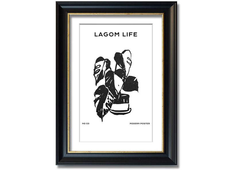 A beautifully framed print of a cheese plant, showcasing its lush green leaves, available in various frame colours.