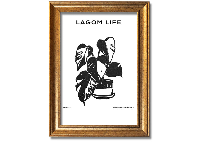 A beautifully framed print of a cheese plant, showcasing its lush green leaves, available in various frame colours.