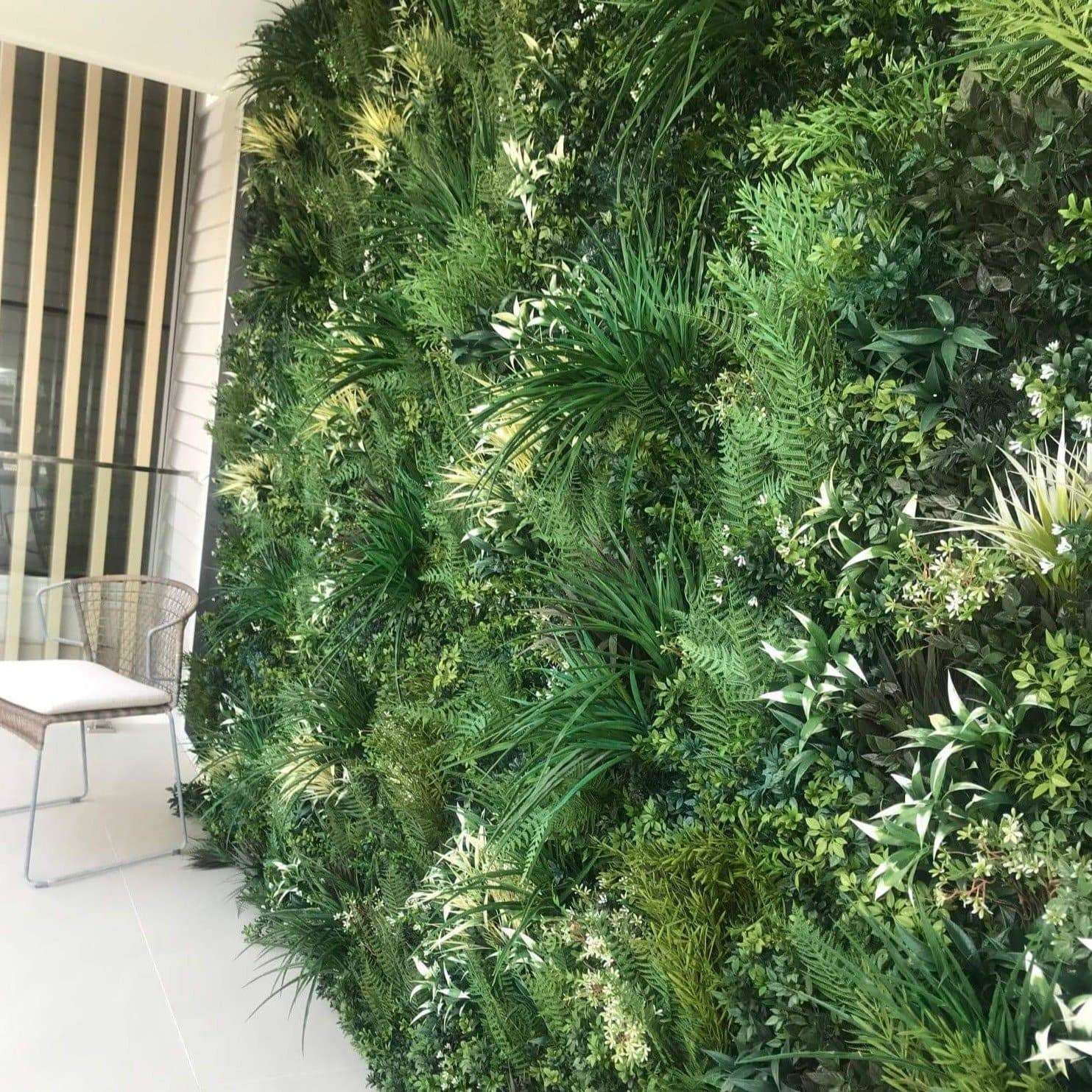 Premium Green Forest Artificial Vertical Garden showcasing lush, life-like foliage in a vibrant arrangement, perfect for enhancing any space.