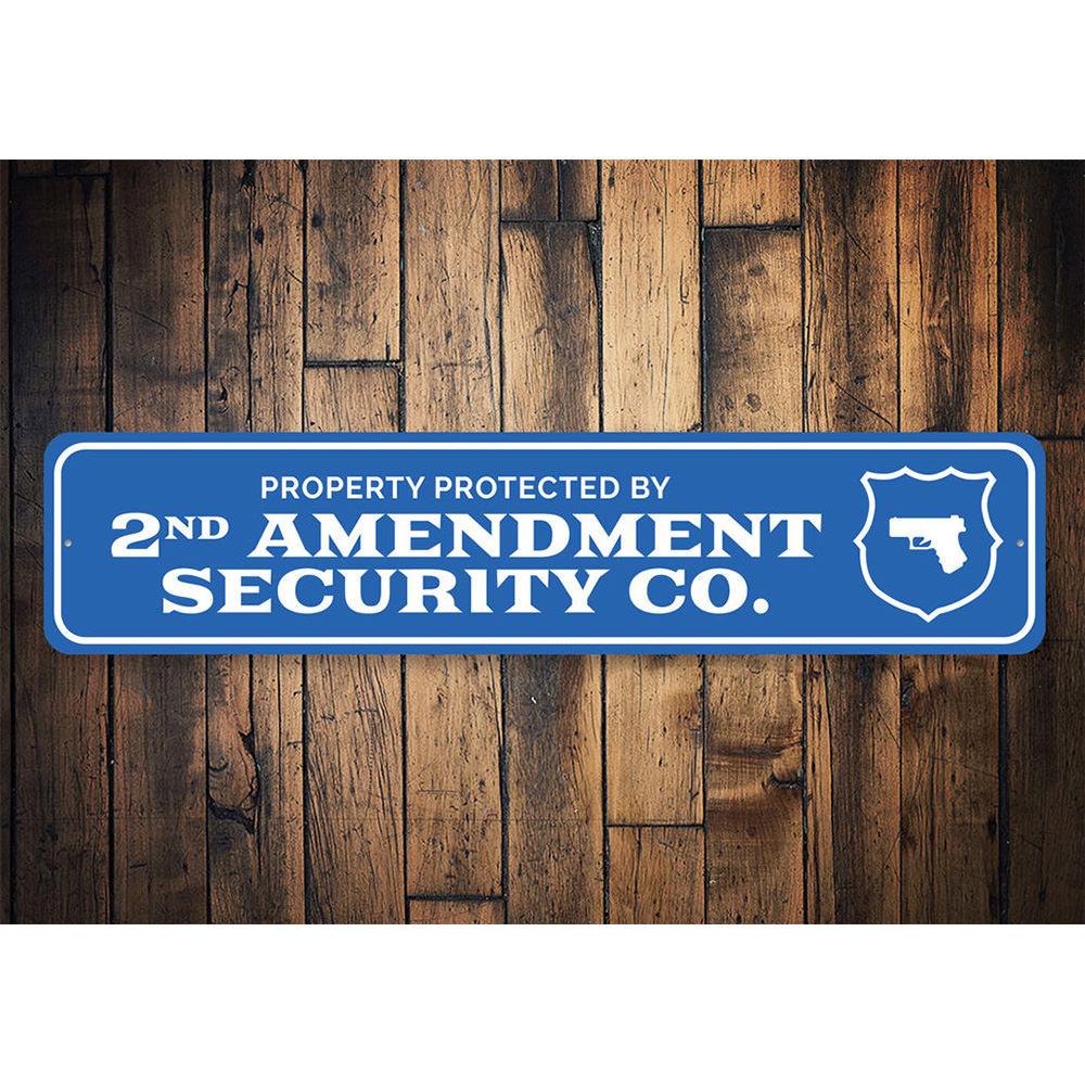 "2nd Amendment Security Co. sign"