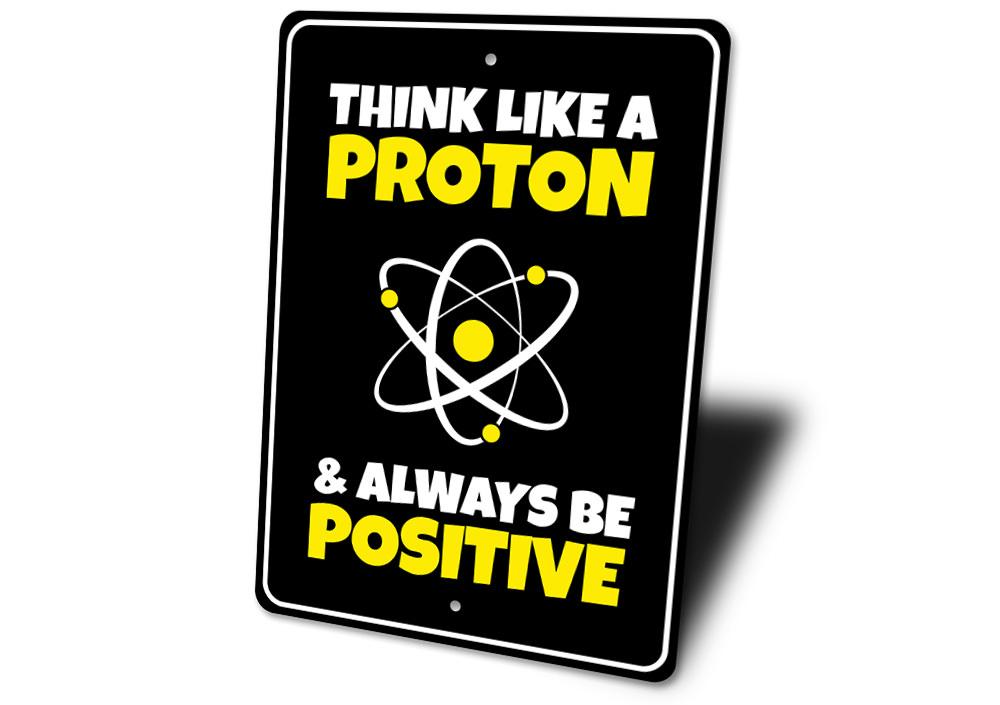 Custom Proton Sign made of high-quality aluminum, featuring unique designs for kids' rooms and personalized gifts.