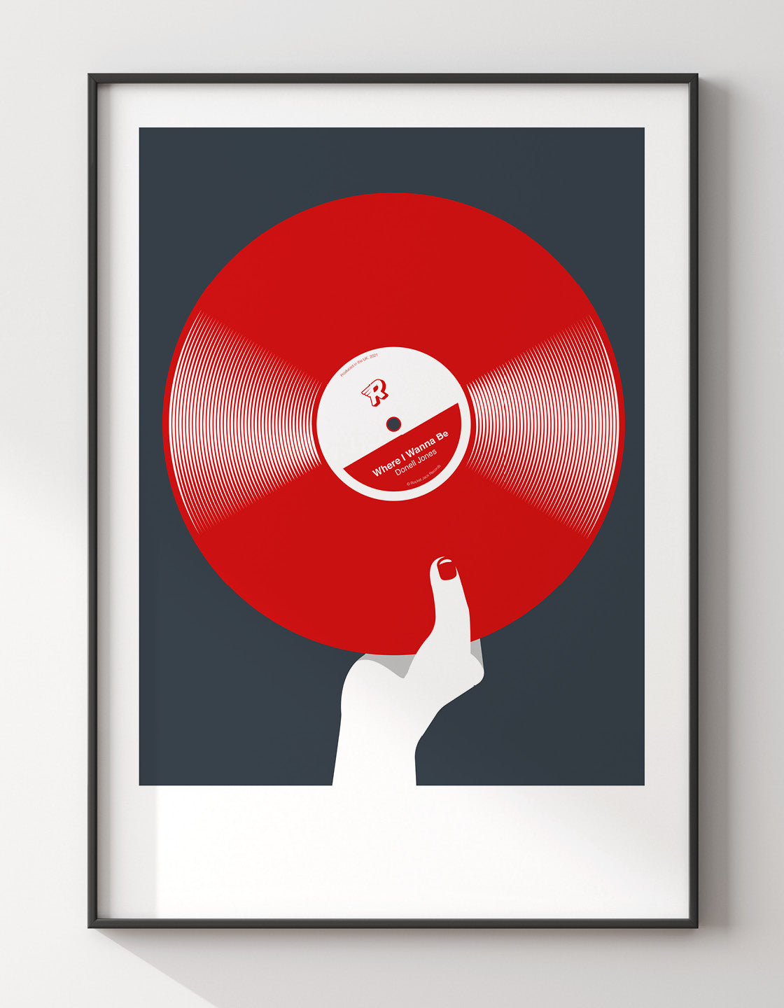 A vibrant retro colour vinyl record showcasing customisation options for music lovers.