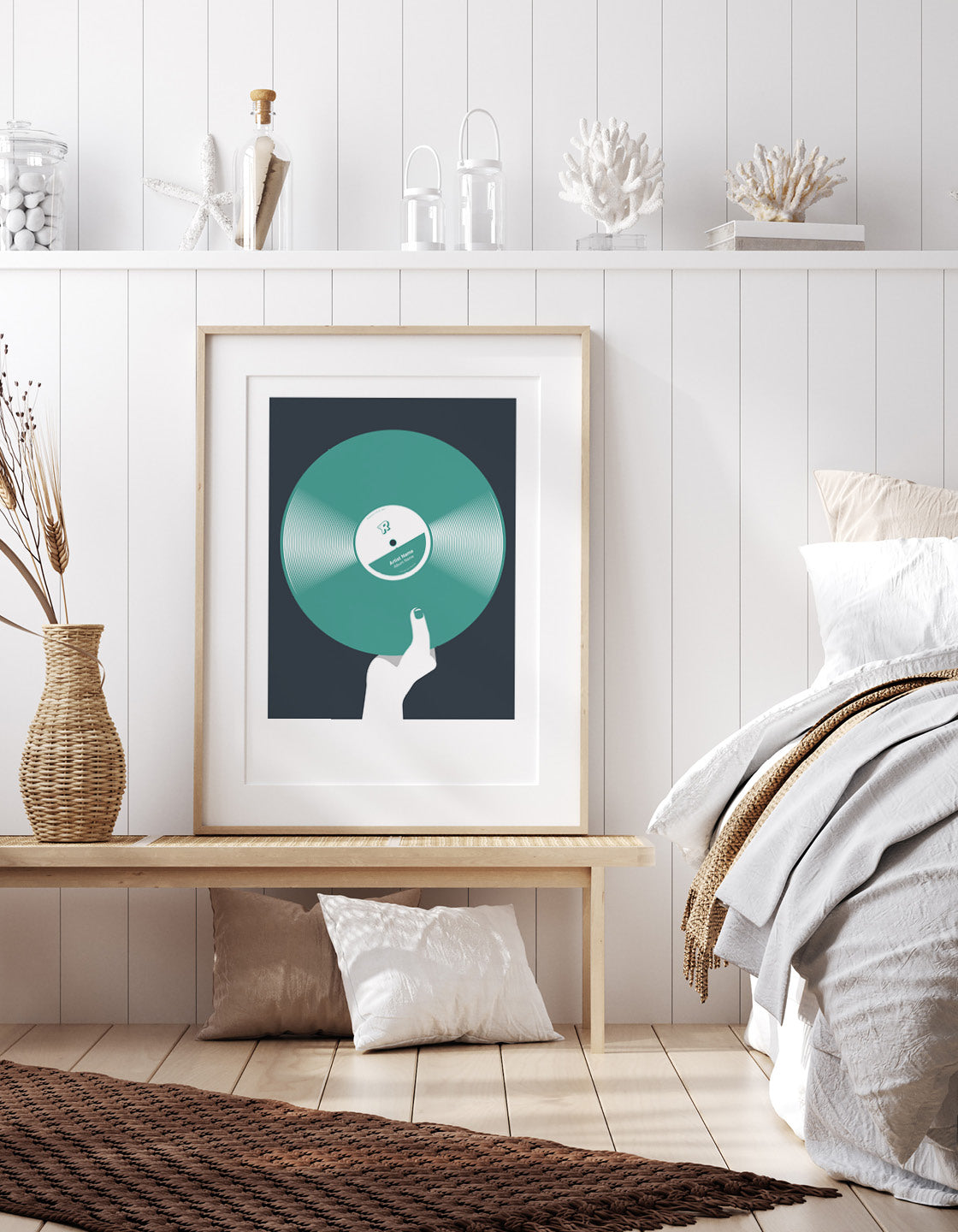 A vibrant retro colour vinyl record showcasing customisation options for music lovers.