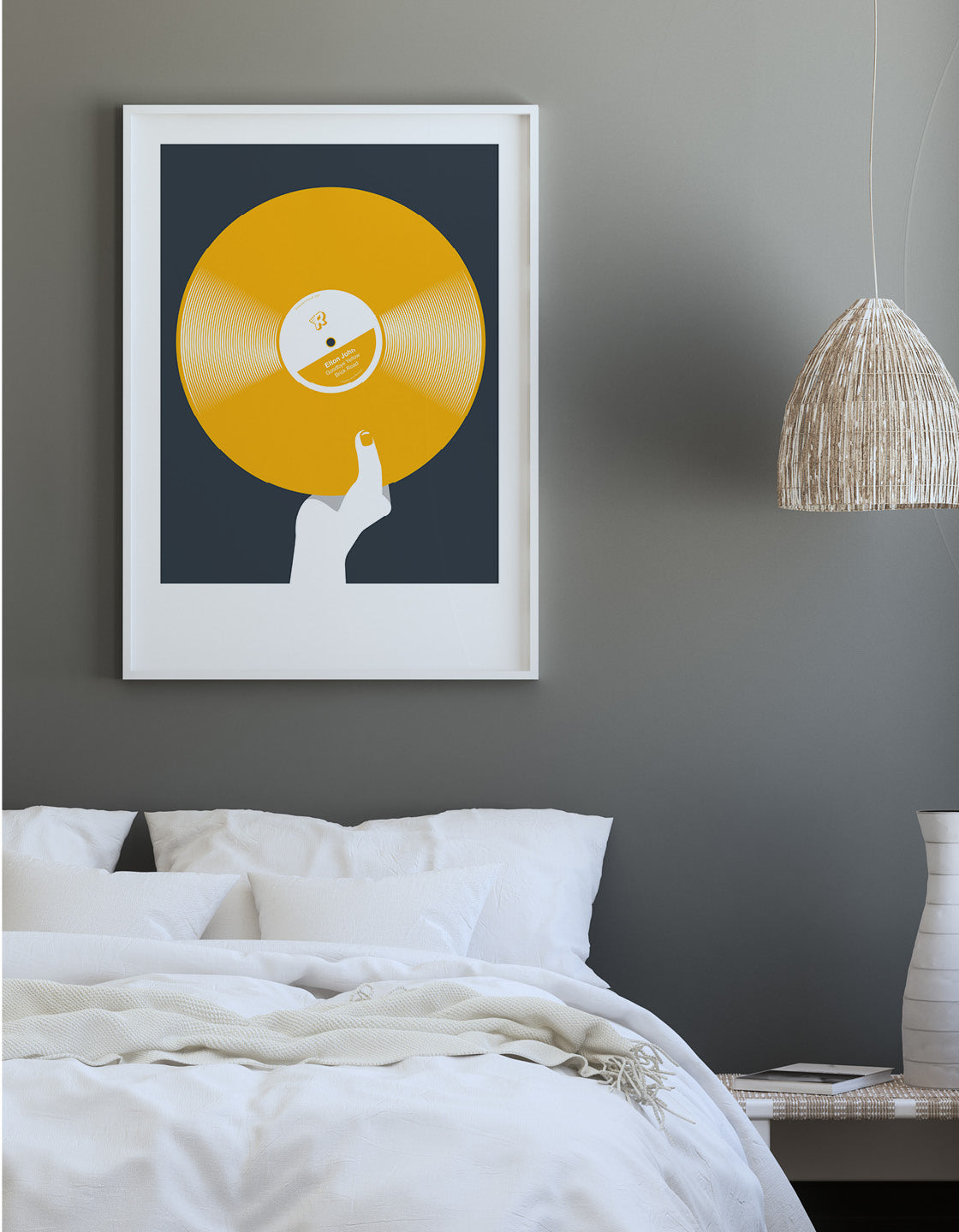 A vibrant retro colour vinyl record showcasing customisation options for music lovers.