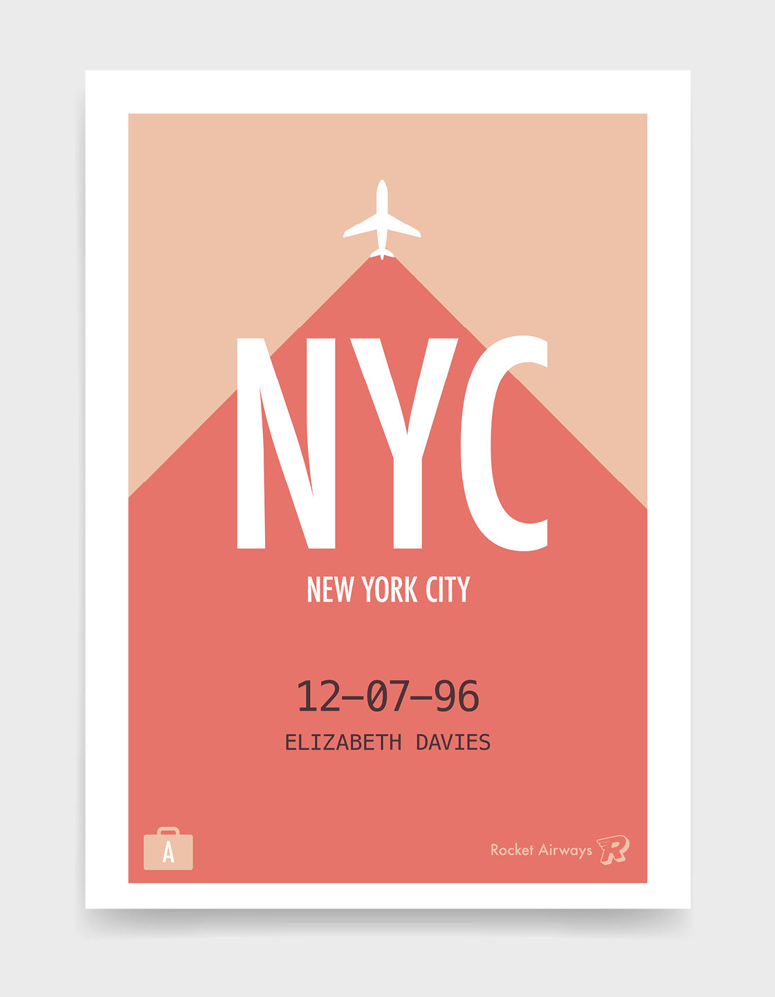 A customizable Retro Travel Destination VII print featuring a vintage design, perfect for travelers to immortalize their favorite holiday destinations.