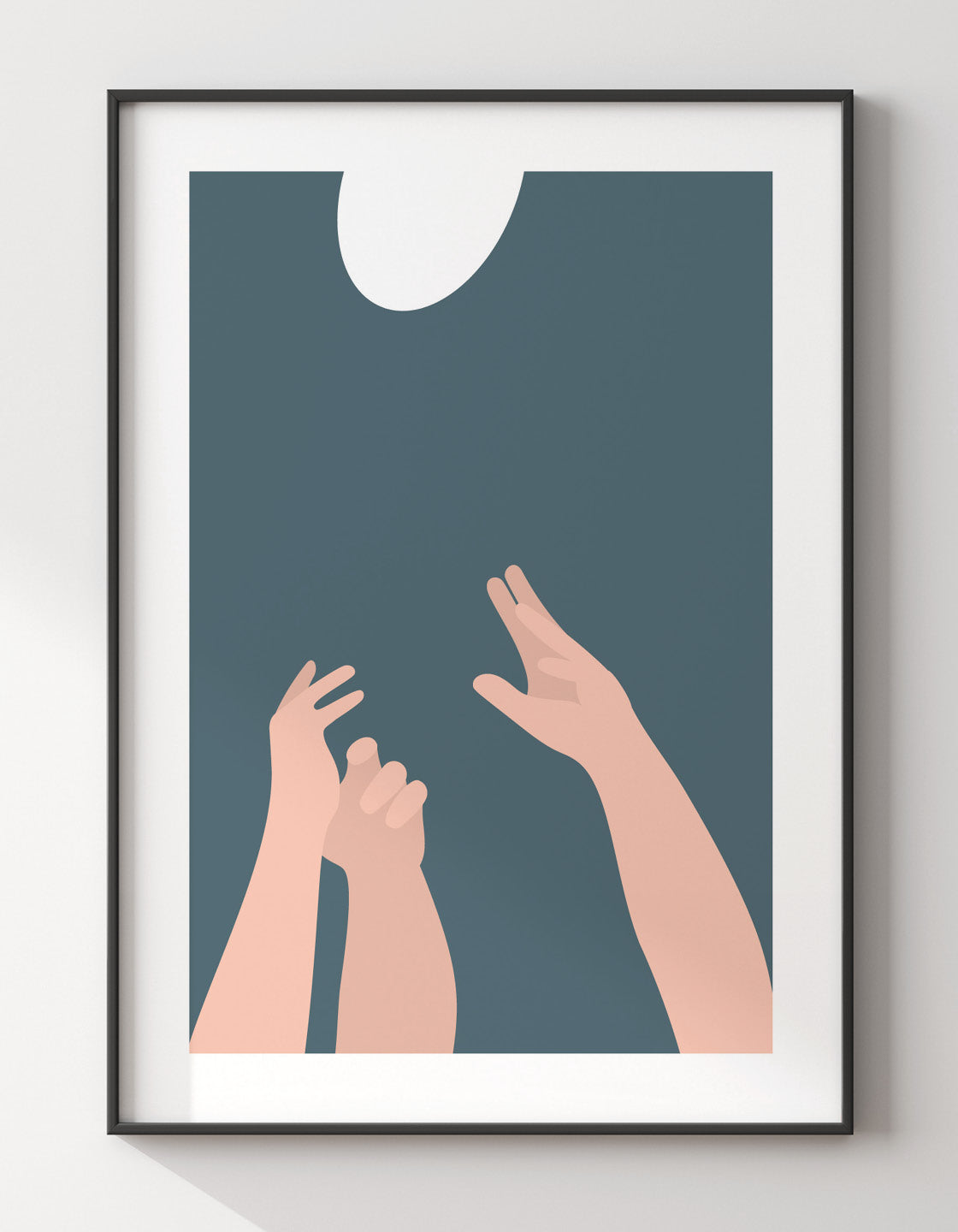 A modern art print depicting a rugby scrum, showcasing players in action with a minimalist design.