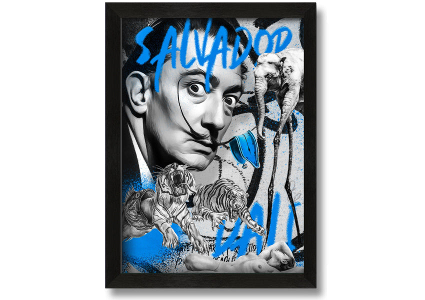 Salvator Dali Twisted Fate artwork printed on coated polyester canvas, mounted on a 44mm box frame, ready to hang.