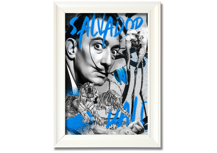 Salvator Dali Twisted Fate artwork printed on coated polyester canvas, mounted on a 44mm box frame, ready to hang.