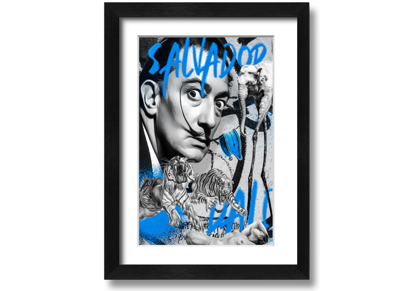 Salvator Dali Twisted Fate artwork printed on coated polyester canvas, mounted on a 44mm box frame, ready to hang.