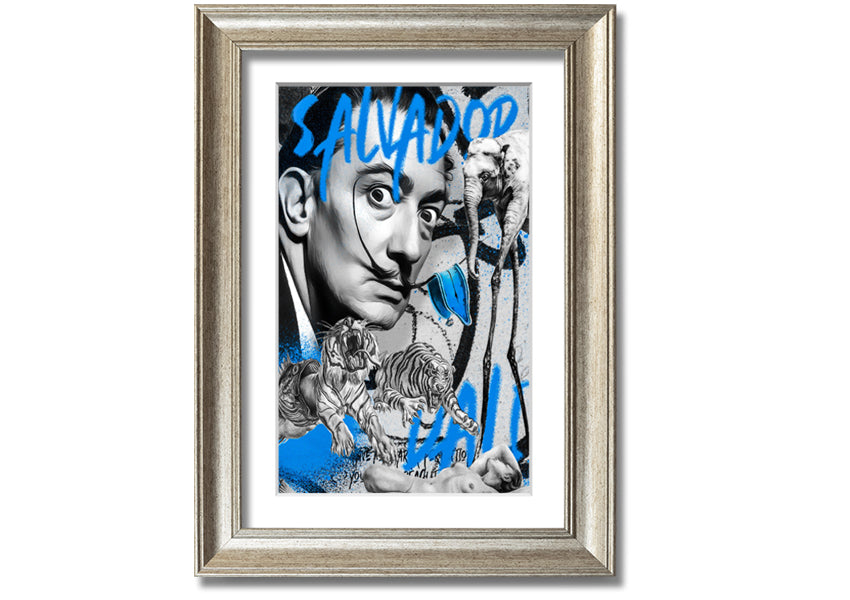 Salvator Dali Twisted Fate artwork printed on coated polyester canvas, mounted on a 44mm box frame, ready to hang.