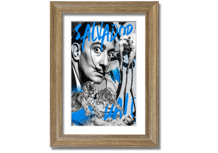 Salvator Dali Twisted Fate artwork printed on coated polyester canvas, mounted on a 44mm box frame, ready to hang.