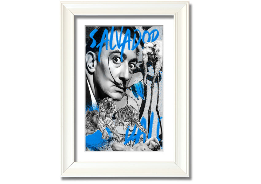 Salvator Dali Twisted Fate artwork printed on coated polyester canvas, mounted on a 44mm box frame, ready to hang.