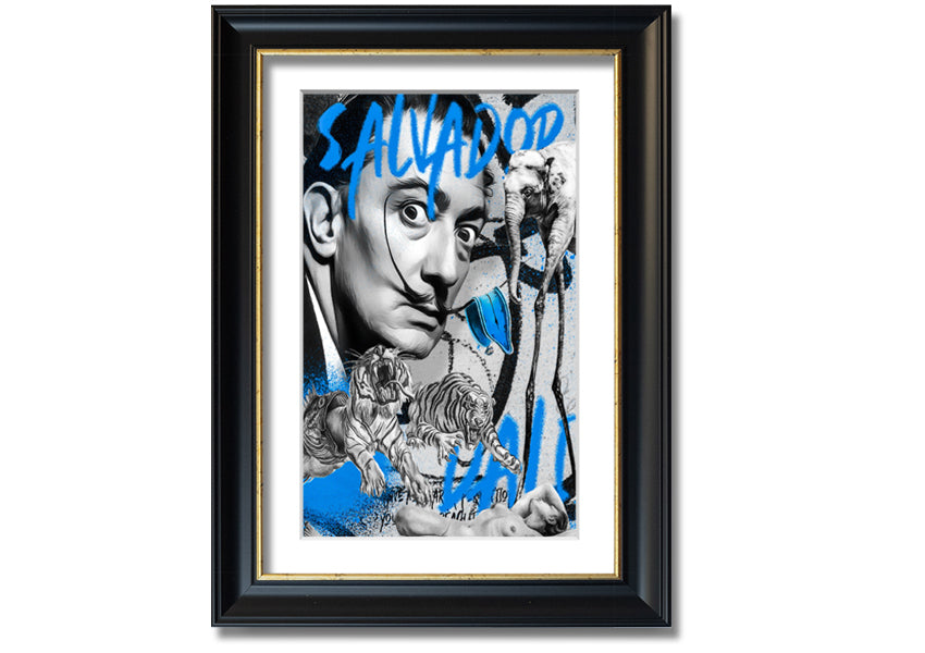 Salvator Dali Twisted Fate artwork printed on coated polyester canvas, mounted on a 44mm box frame, ready to hang.