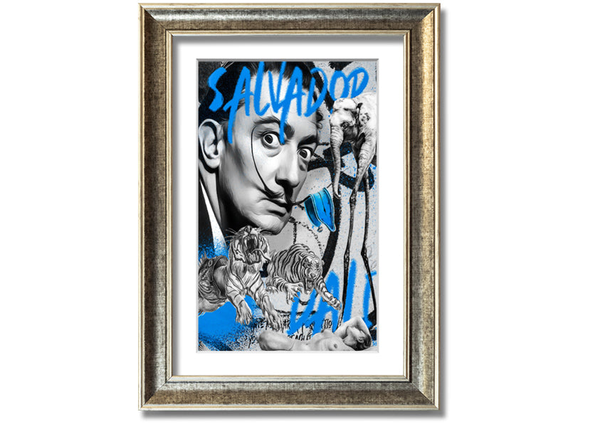 Salvator Dali Twisted Fate artwork printed on coated polyester canvas, mounted on a 44mm box frame, ready to hang.