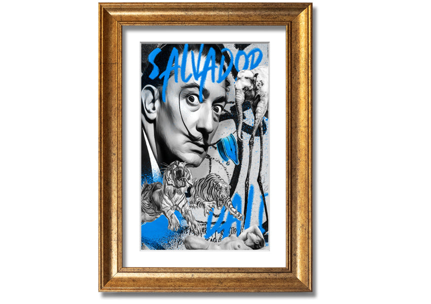 Salvator Dali Twisted Fate artwork printed on coated polyester canvas, mounted on a 44mm box frame, ready to hang.