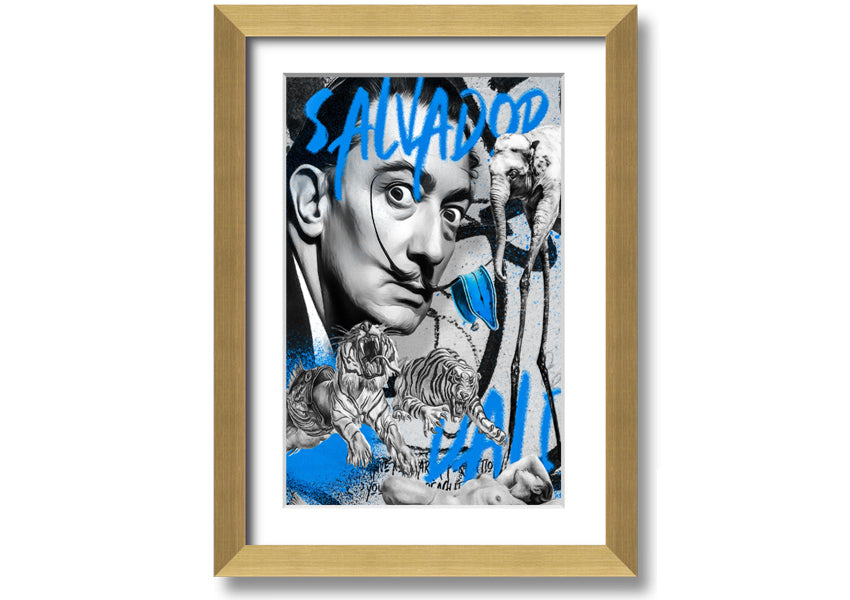 Salvator Dali Twisted Fate artwork printed on coated polyester canvas, mounted on a 44mm box frame, ready to hang.