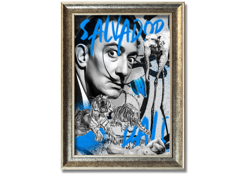 Salvator Dali Twisted Fate artwork printed on coated polyester canvas, mounted on a 44mm box frame, ready to hang.