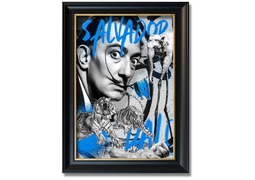 Salvator Dali Twisted Fate artwork printed on coated polyester canvas, mounted on a 44mm box frame, ready to hang.