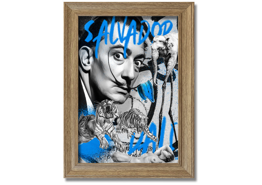 Salvator Dali Twisted Fate artwork printed on coated polyester canvas, mounted on a 44mm box frame, ready to hang.