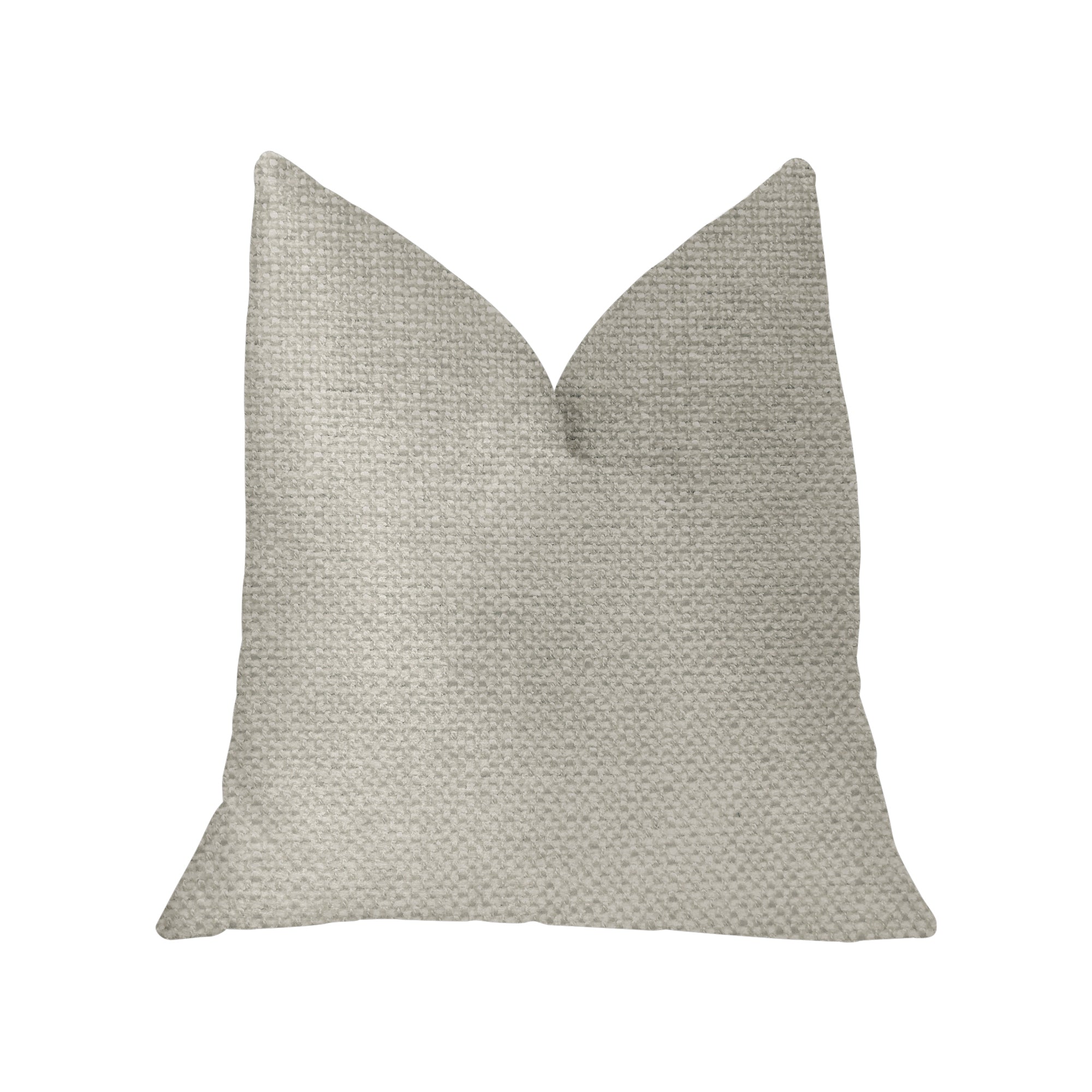 Sanctuary White Luxury Throw Pillow showcasing its elegant design and premium fabric blend.