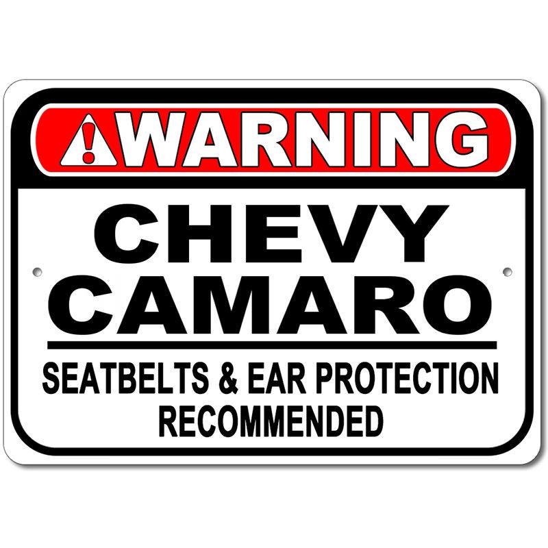 Customizable Seatbelt Warning Sign made from high-quality aluminum, featuring pre-drilled holes for easy mounting.