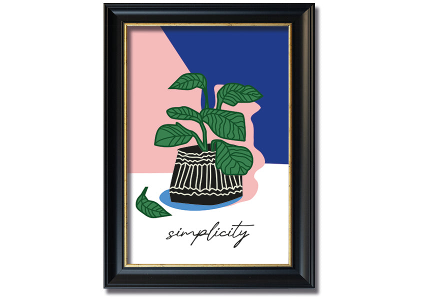 A beautifully framed print of a flower vase, showcasing vibrant colors and elegant design, ready to hang on the wall.