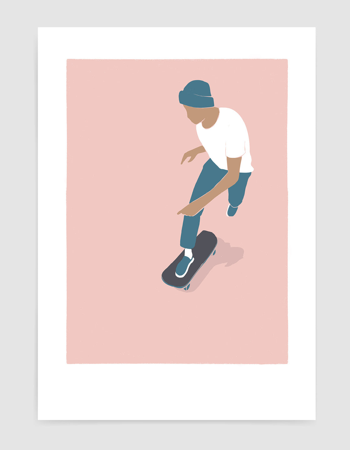 Bright and bold Skater IV skateboarding print showcasing vibrant colors and dynamic design, perfect for modern decor.