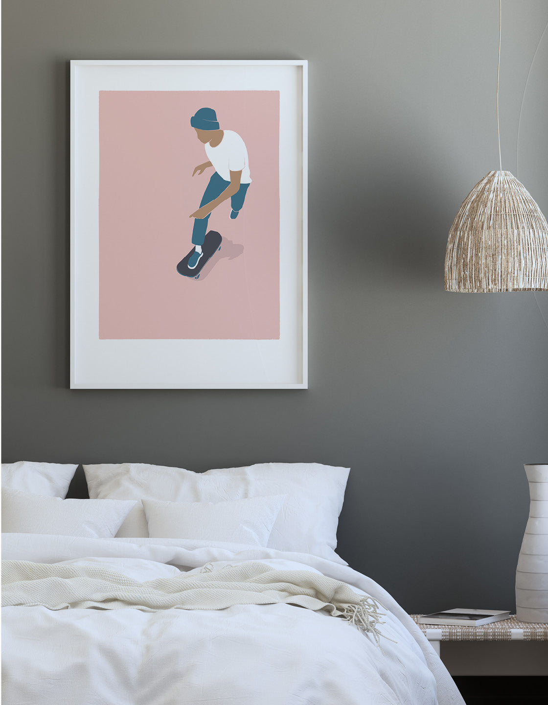 Bright and bold Skater IV skateboarding print showcasing vibrant colors and dynamic design, perfect for modern decor.