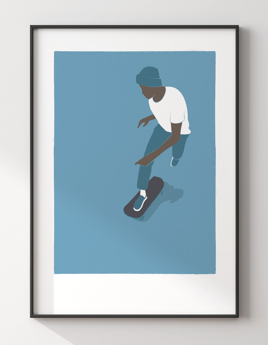 Bright and bold Skater IV skateboarding print showcasing vibrant colors and dynamic design, perfect for modern decor.