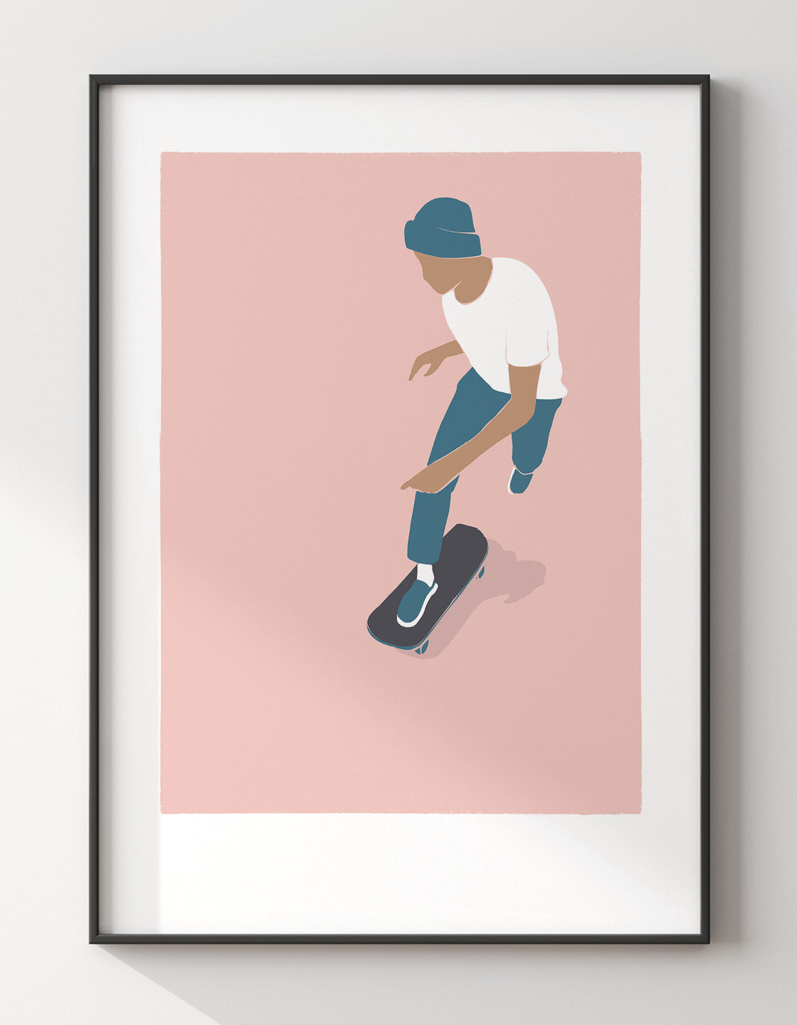 Bright and bold Skater IV skateboarding print showcasing vibrant colors and dynamic design, perfect for modern decor.