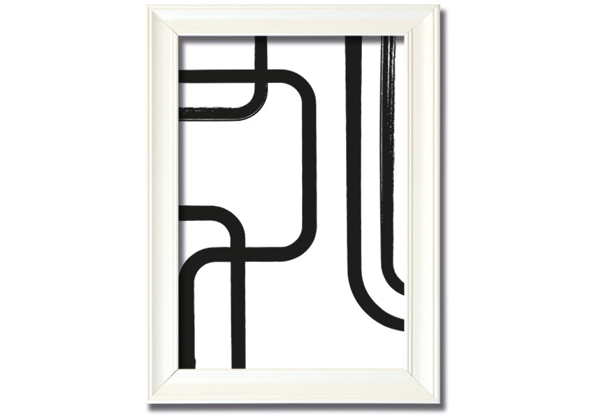 Strong Lines framed print with multiple frame colour options, handmade in the UK, ready to hang.