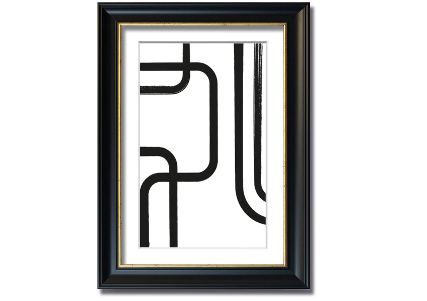 Strong Lines framed print with multiple frame colour options, handmade in the UK, ready to hang.