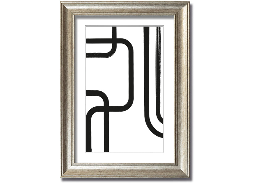 Strong Lines framed print with multiple frame colour options, handmade in the UK, ready to hang.